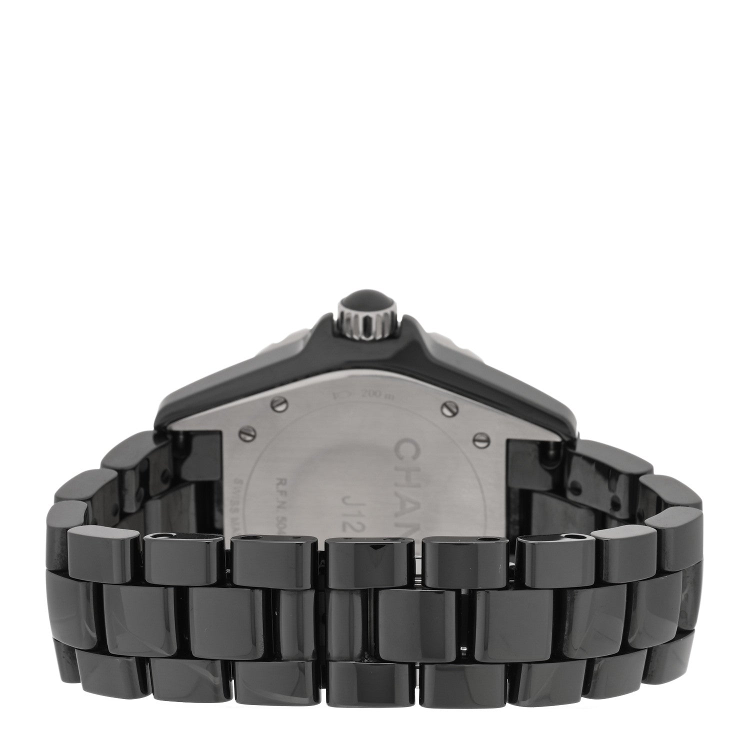 Chanel Stainless Steel Ceramic 38mm J12 Automatic Watch Black 3 of 5