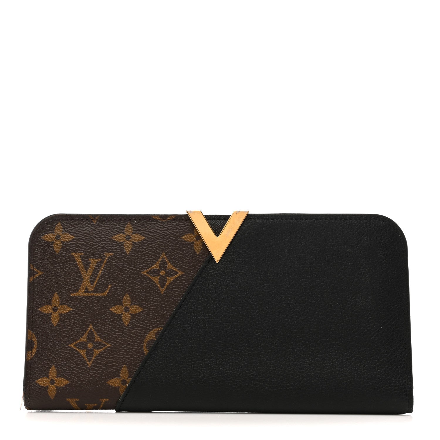 Louis Vuitton Monogram Calfskin Kimono Wallet Black 1 of 12