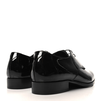 Saint Laurent Patent Baltimora Lace Up Derby Shoes 39.5 Black 4 of 9