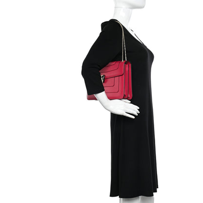 Bulgari Calfskin Serpenti Forever Shoulder Bag Pink 2 of 12