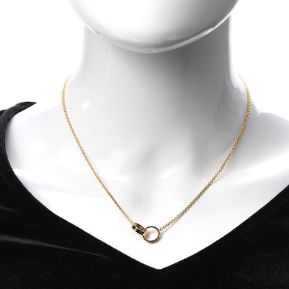 Cartier 18K Yellow Gold Interlocking LOVE Necklace 2 of 8
