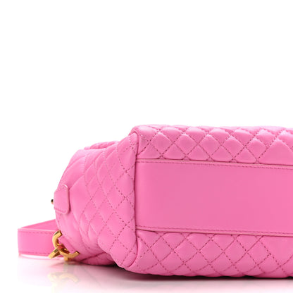 Versace Nappa Quilted Icon Bowler Pink 8 of 9