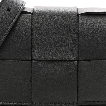 Bottega Veneta Lambskin Maxi Intreccio Candy Cassette Crossbody Bag Black 8 of 10