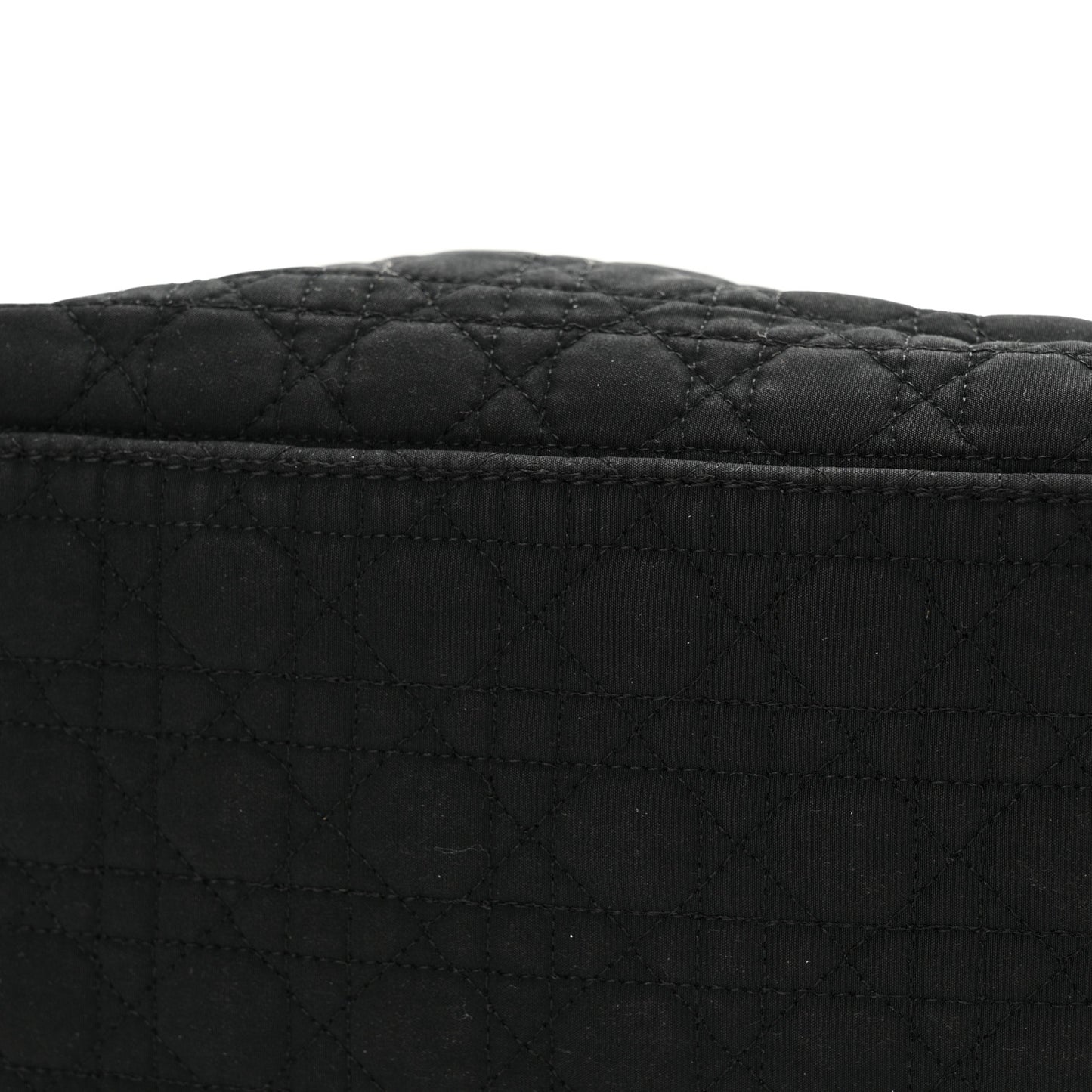 Nylon Cannage Medium Lady Dior Black
