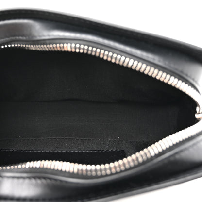 Off-White Calfskin Medium Zip Tie Clutch Black 5 of 9