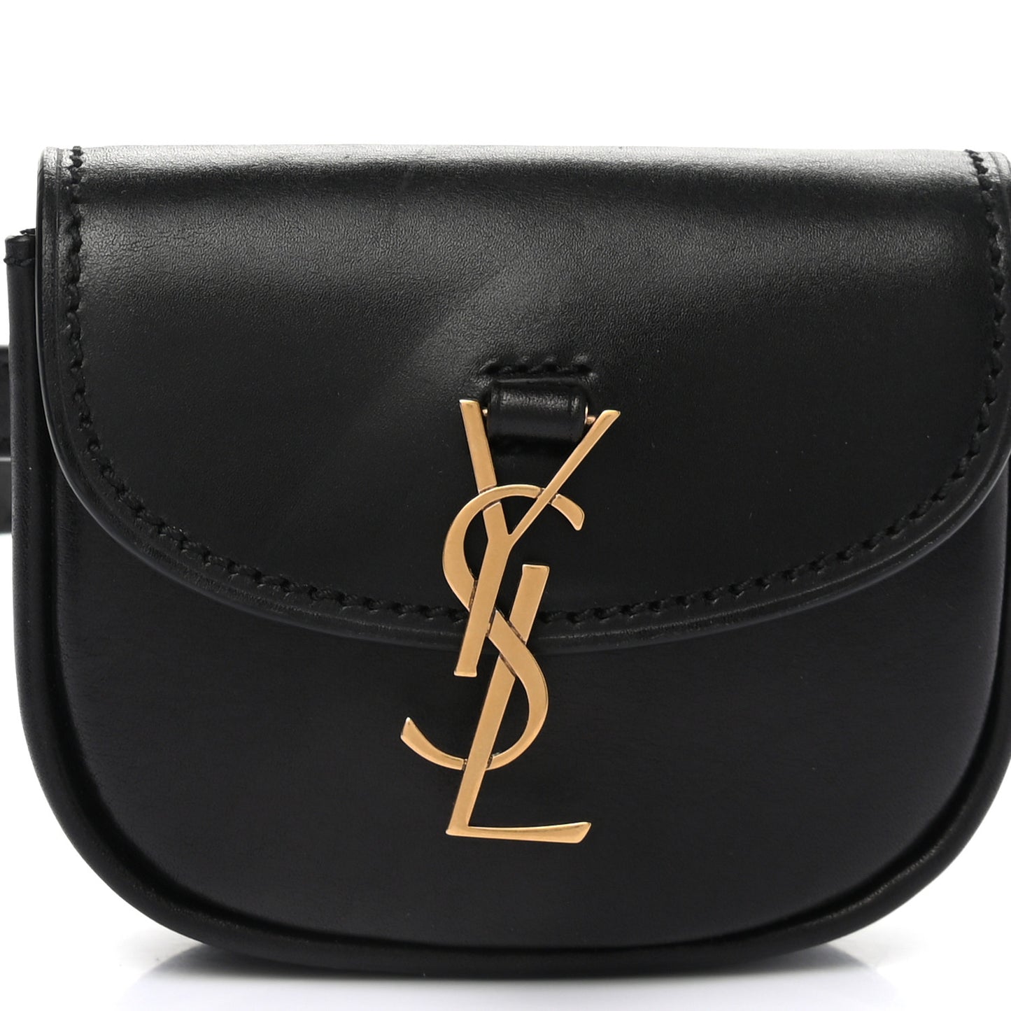 Smooth Calfskin Mini Classic Monogram Kaia Belt Black