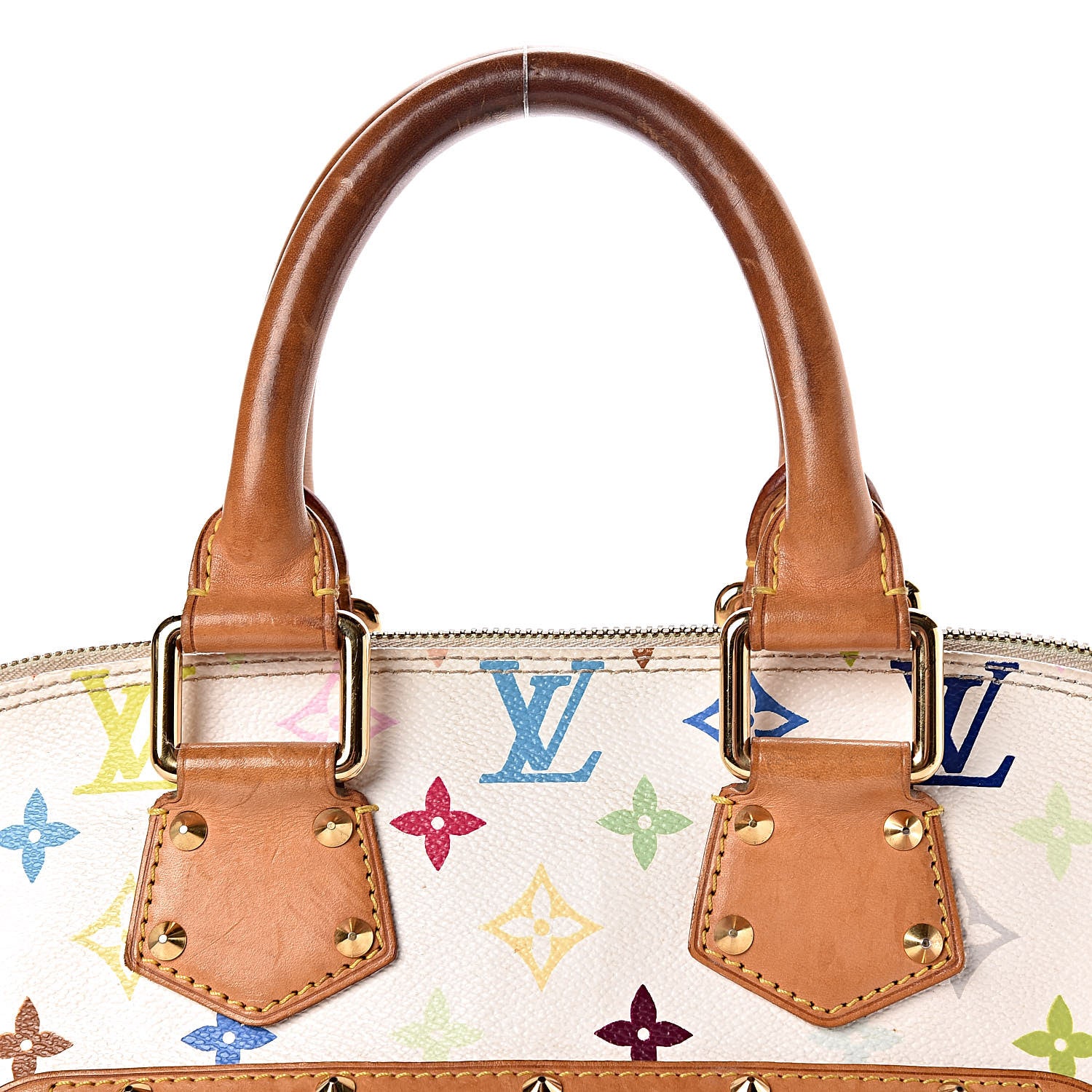 Louis Vuitton Monogram Multicolor Alma White 13 of 19