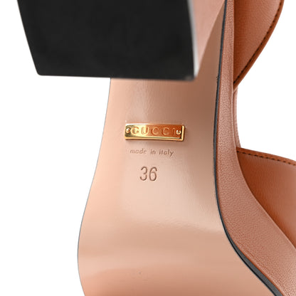 Gucci Quentin Granada Kid Horsebit 25/60mm Platform Sandals 36 Harness Brown 7 of 8