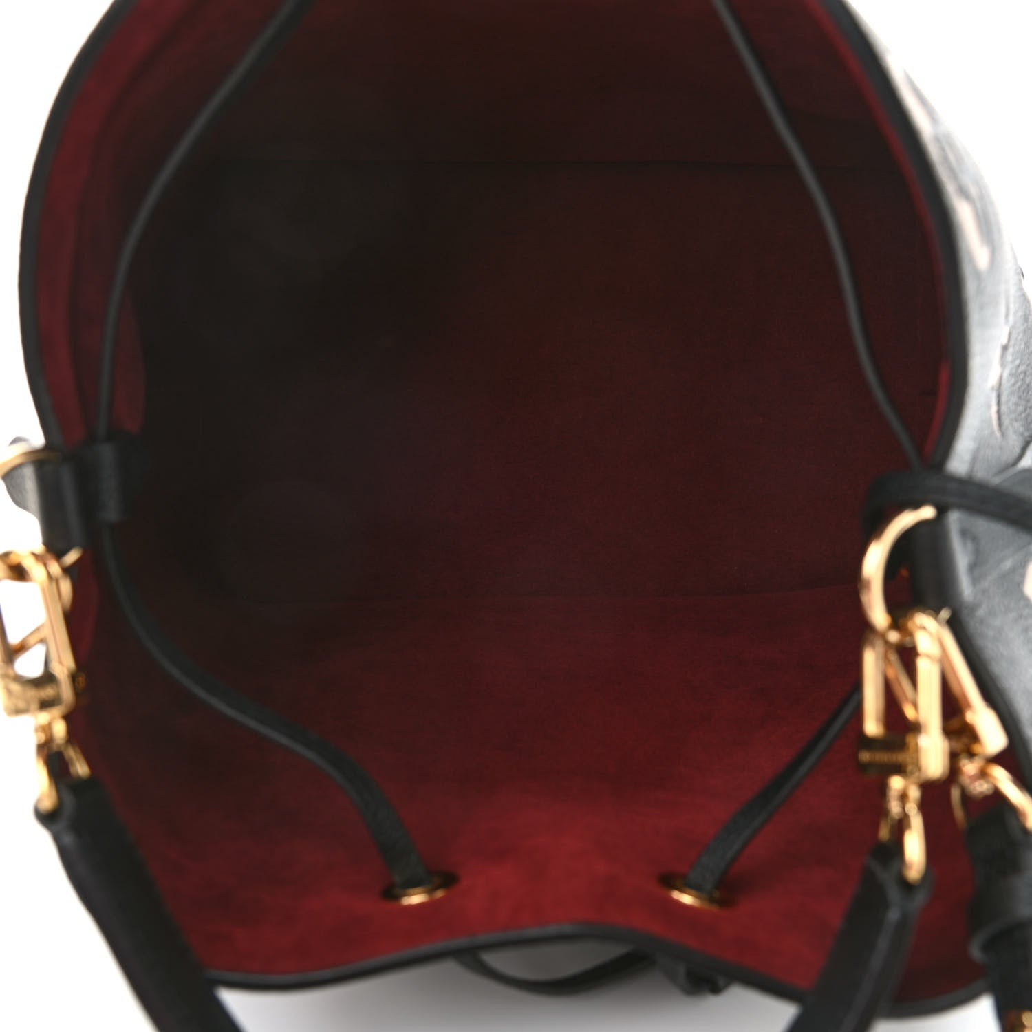 Louis Vuitton Empreinte Monogram Giant Neonoe MM Black Beige 6 of 9