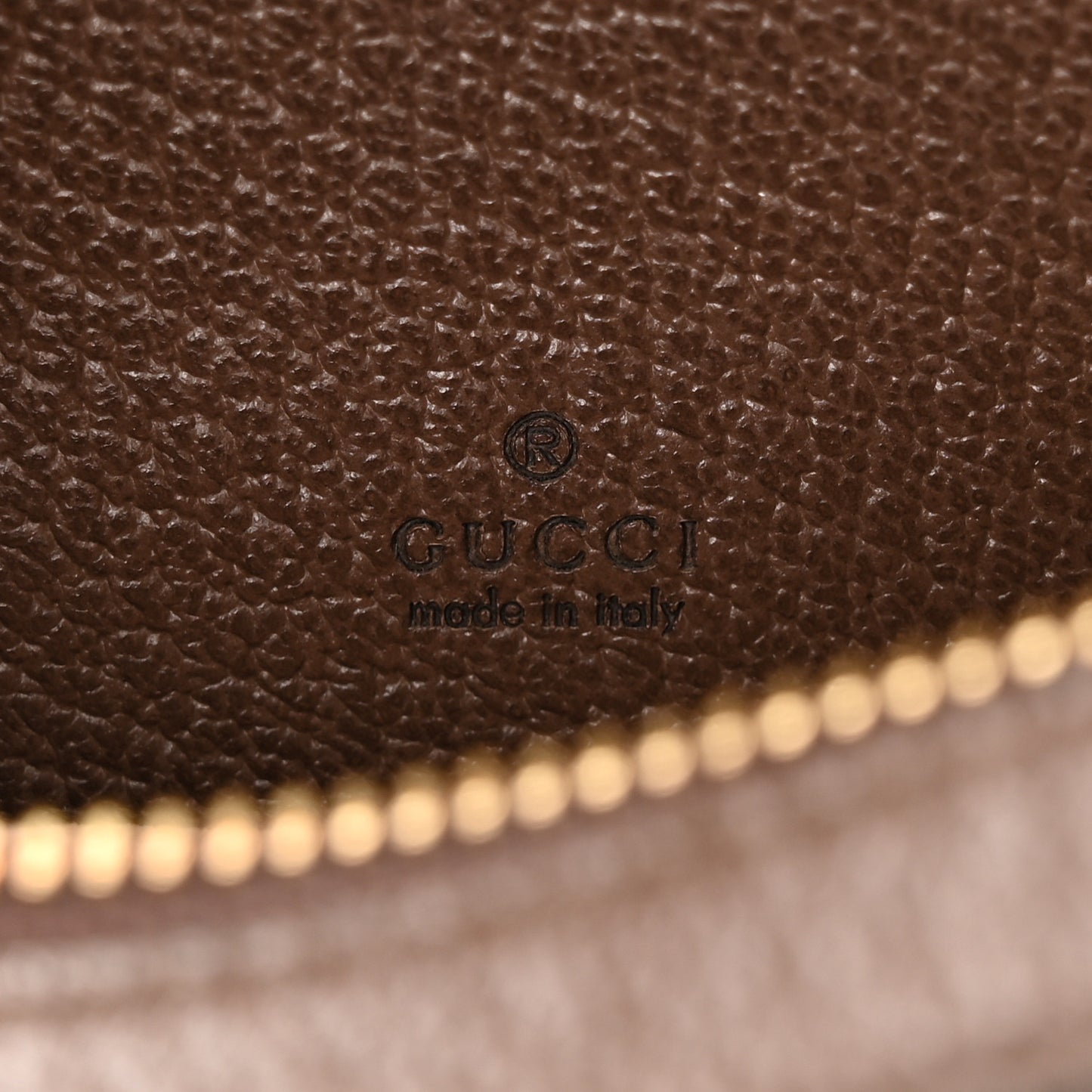 GG Supreme Monogram Textured Calfskin Web Mini Ophidia Half Moon Hobo Beige Ebony New Acero