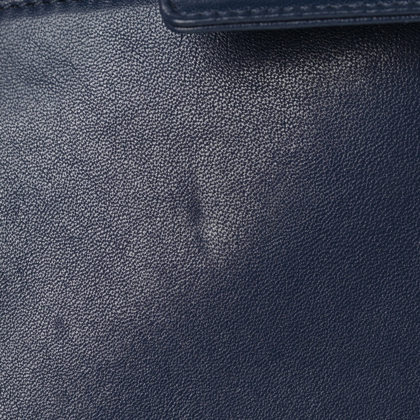 Sheepskin Quilted Medium Vintage Mademoiselle Flap Dark Navy