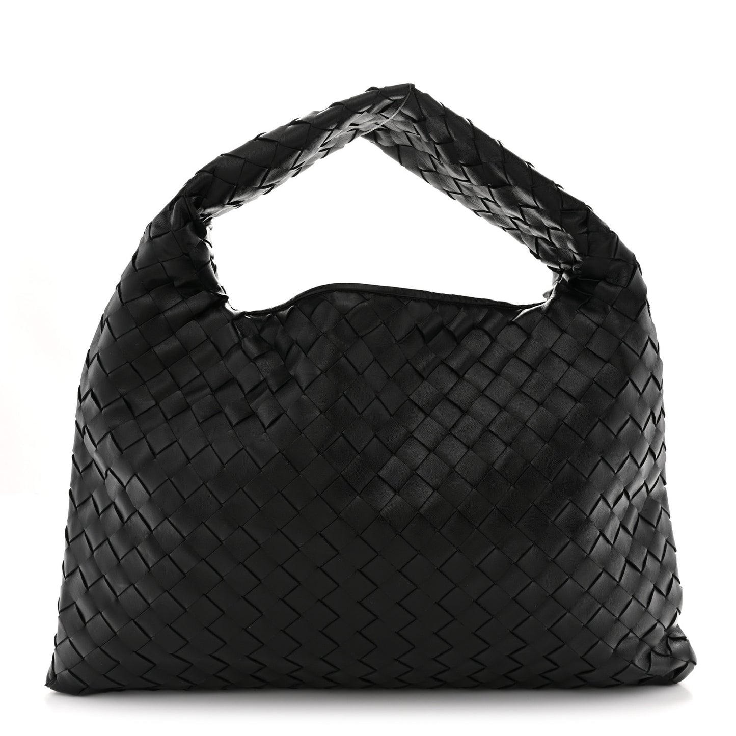 Calfskin Intrecciato Small Hop Black