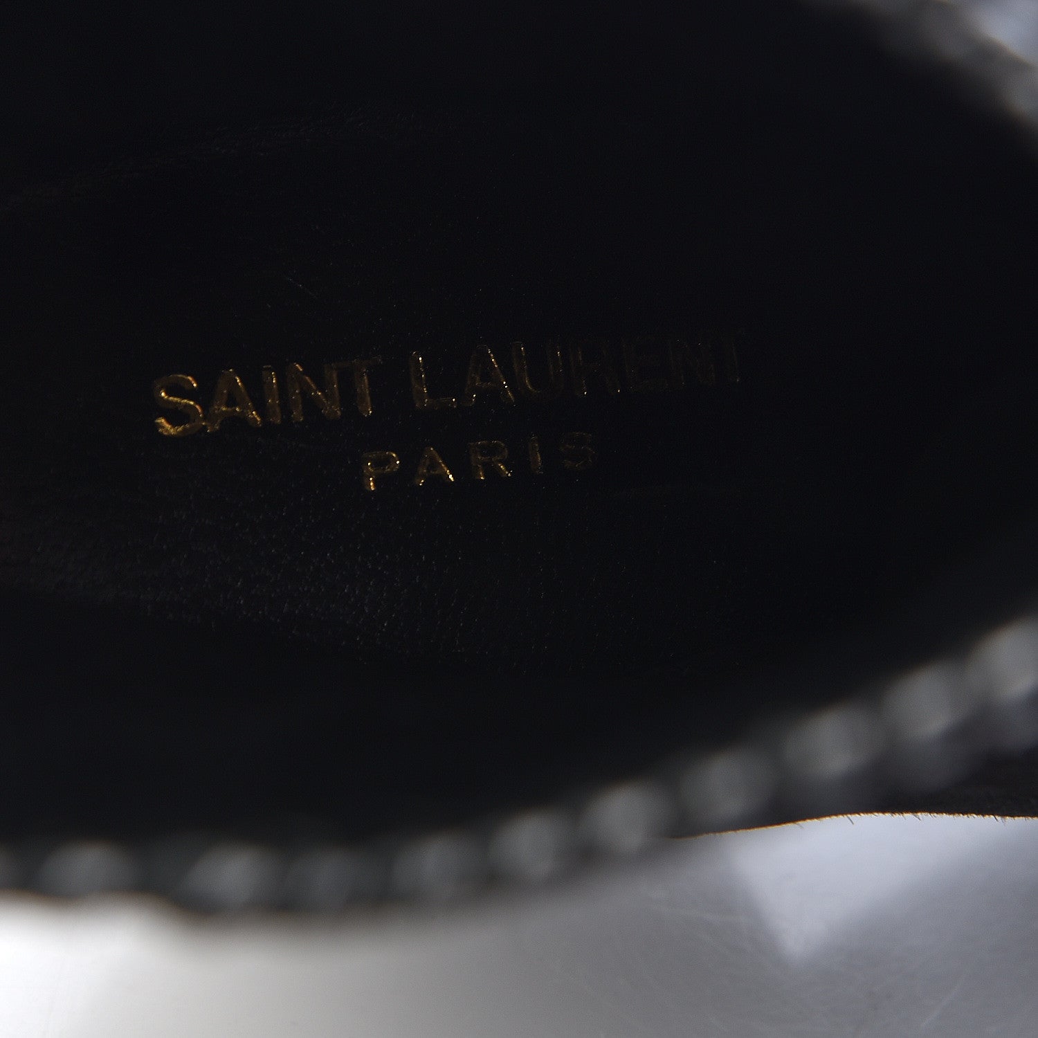 Saint Laurent Suede Calfskin Niki 105 Wedge Booties 36 Black 10 of 10