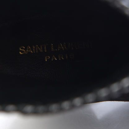 Saint Laurent Suede Calfskin Niki 105 Wedge Booties 36 Black 10 of 10