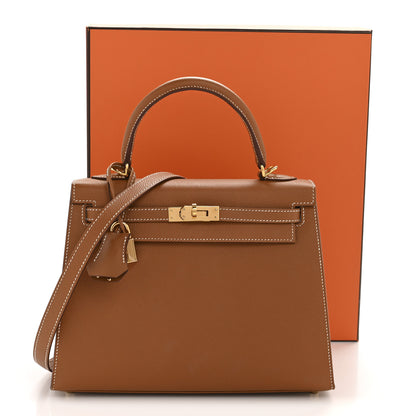 Hermes Epsom Kelly Sellier 25 Gold 14 of 14