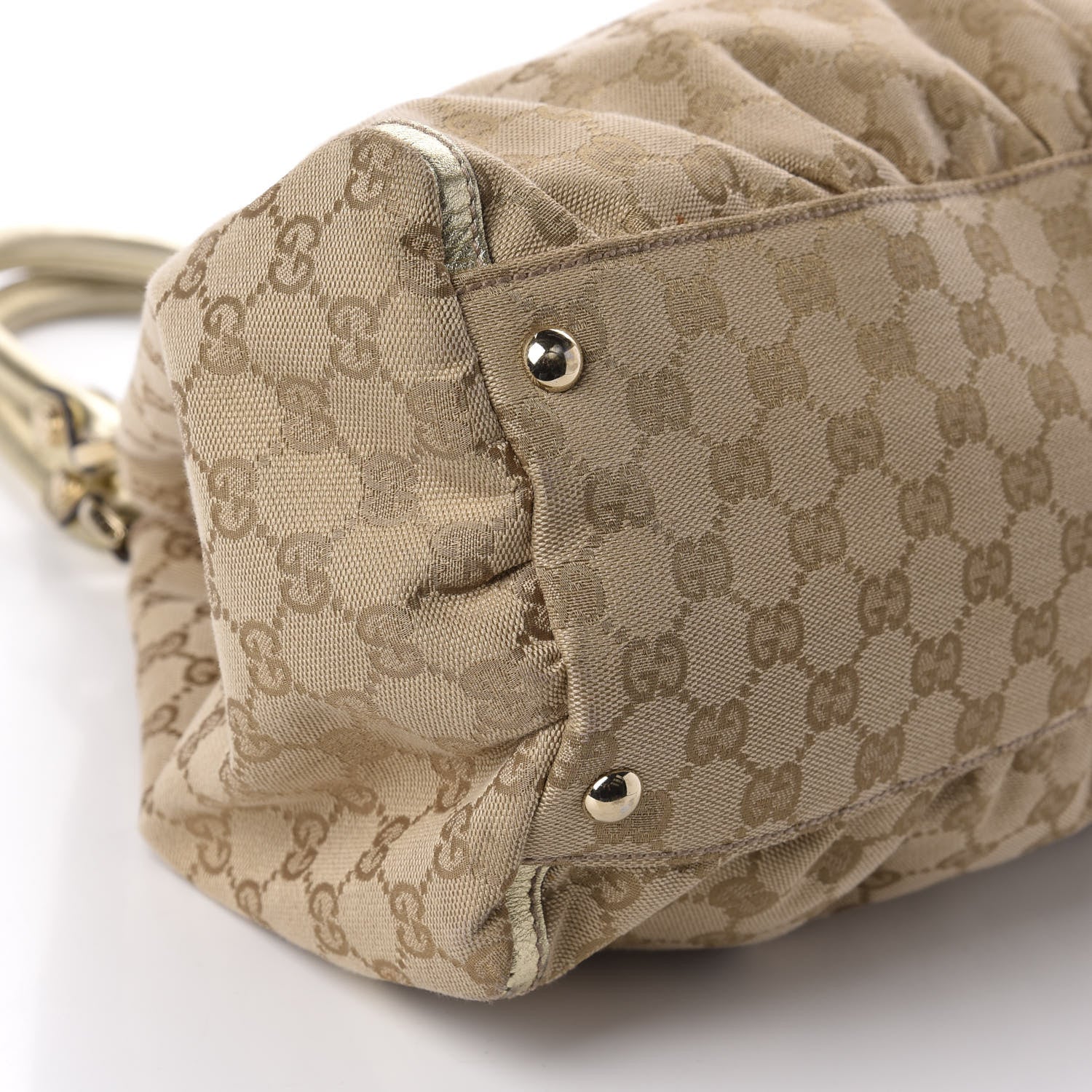 Gucci Monogram Large D Gold Hobo Metallic Gold 6 of 13