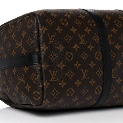 Louis Vuitton Monogram Macassar Keepall Bandouliere 45 8 of 9
