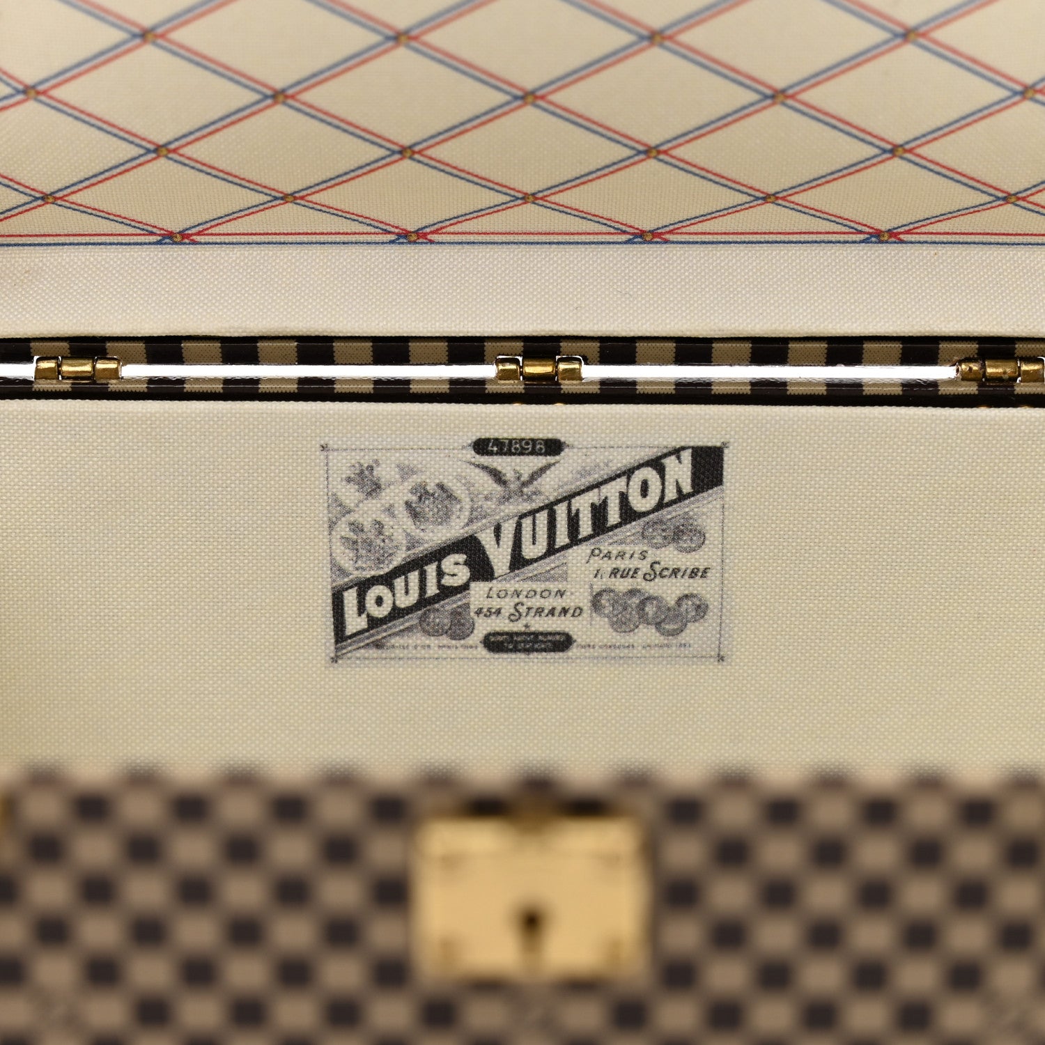Louis Vuitton Damier 1895 Ladies Hat Trunk Mini Malle Chapeaux Jewelry Box Paperweight 8 of 10