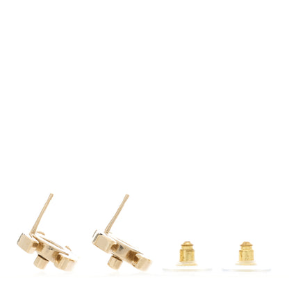 Chanel Metal Logo CC Turnlock Earrings Gold 3 of 5