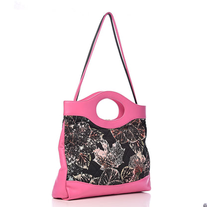 Chanel Patent Calfskin Canvas Printed Medium 31 Shopping Bag Pink 3 of 11
