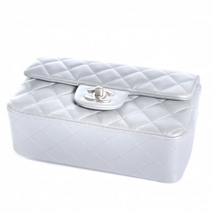 Chanel Lambskin Quilted Mini Flap Silver 4 of 7