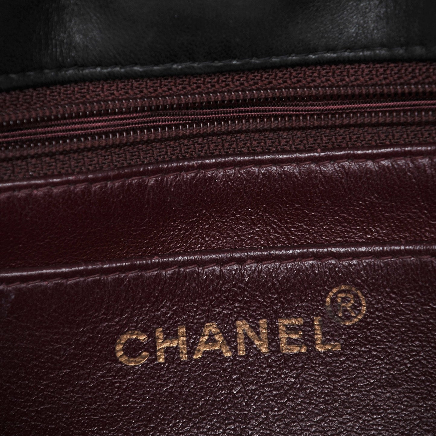 Lambskin Medium Single Flap Black