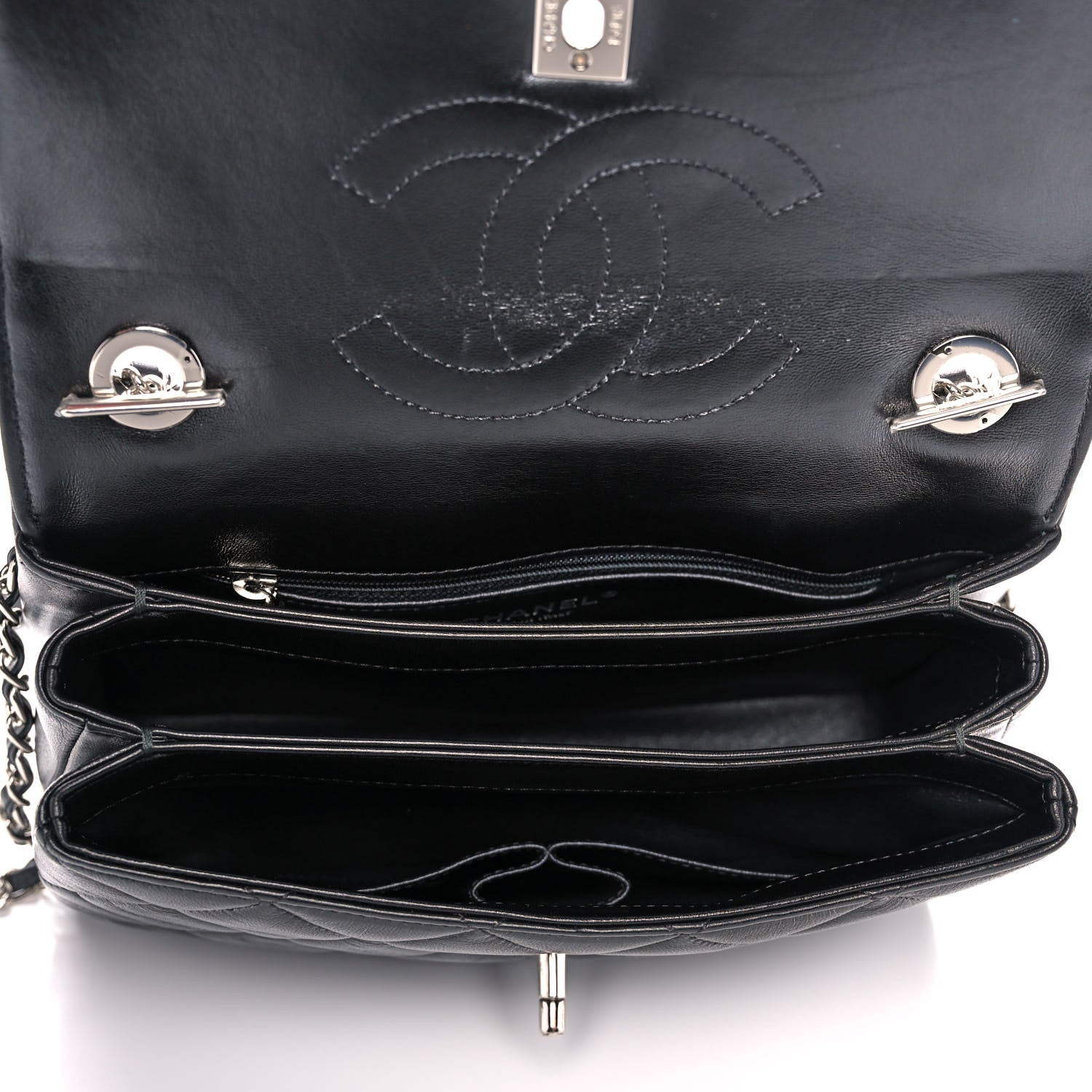 Chanel Lambskin Quilted Small Trendy CC Dual Handle Flap Bag Black 5 of 14