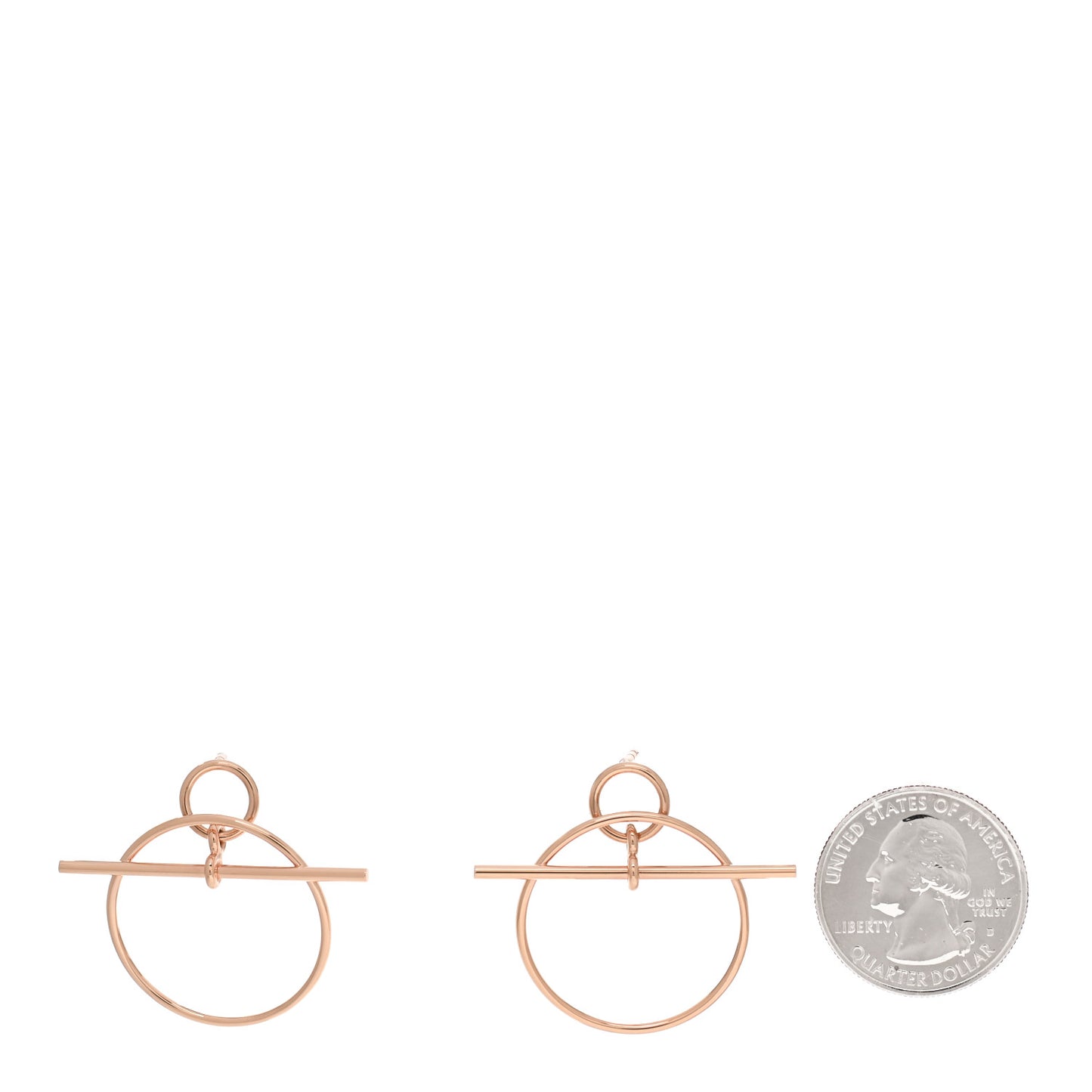 18K Rose Gold PM Loop Earrings