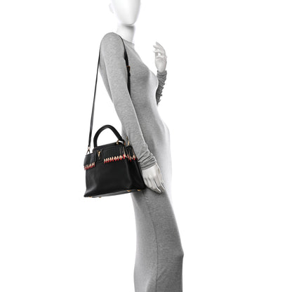 Louis Vuitton Hanami Taurillon Capucines PM Black Multicolor 2 of 10