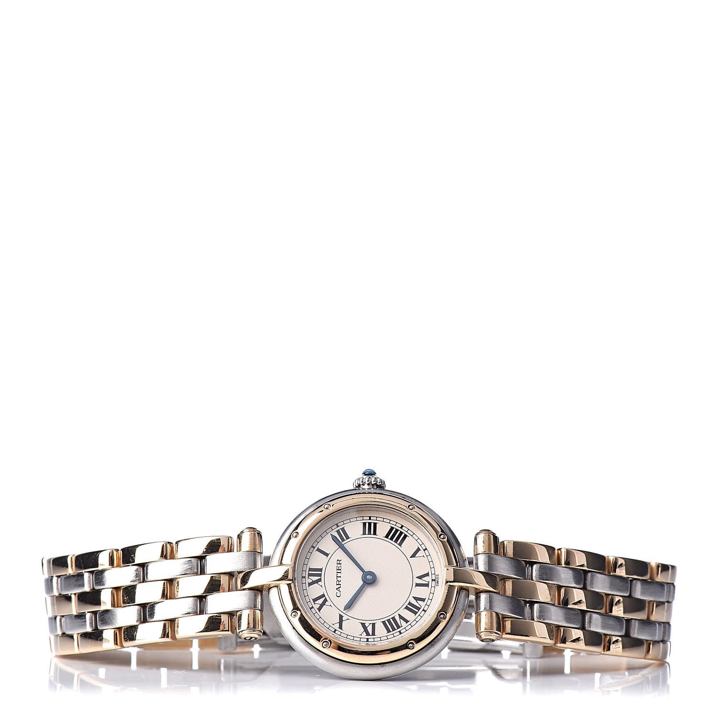 Stainless Steel 18K Yellow Gold 24mm Panthere Vendome Quartz Watch