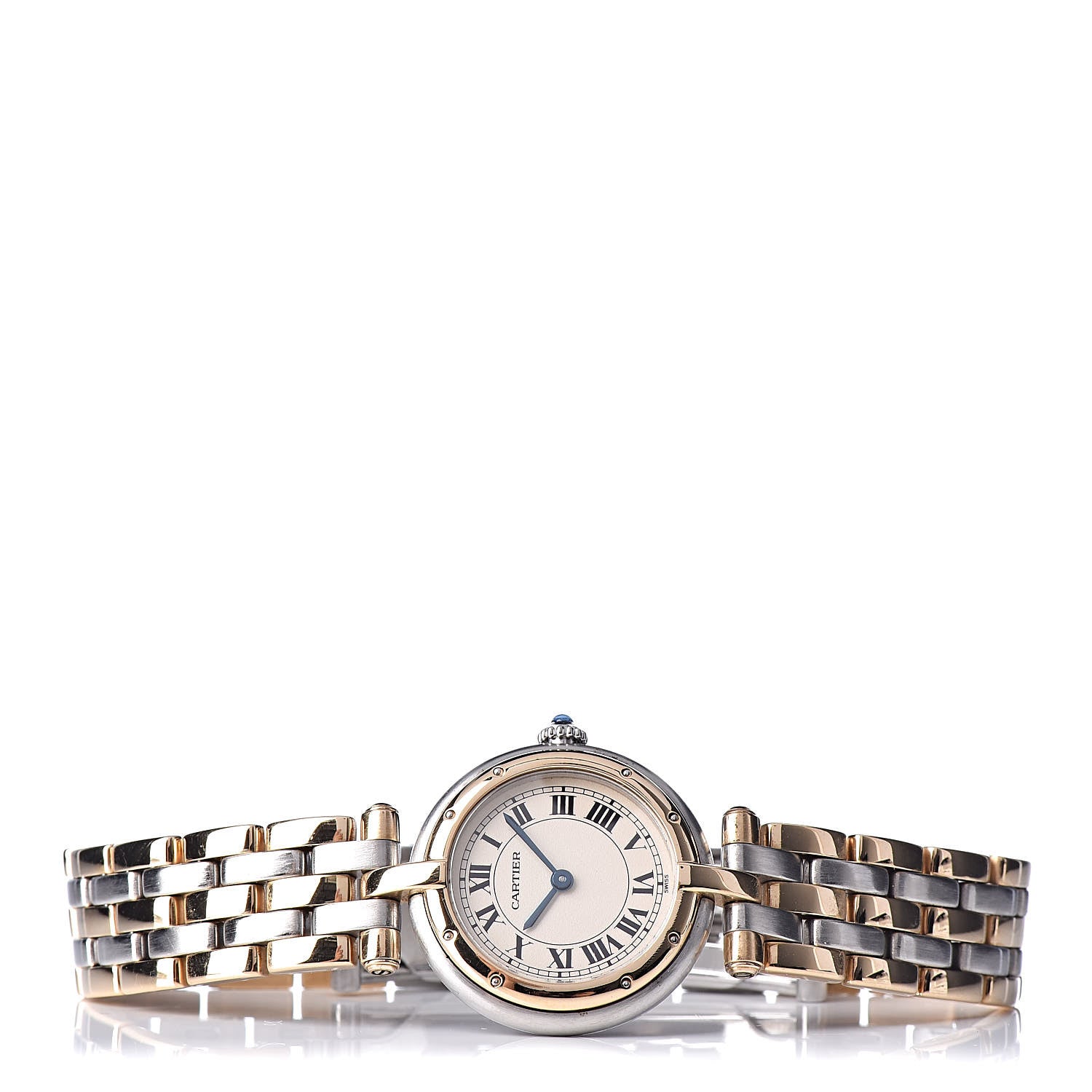 Cartier Stainless Steel 18K Yellow Gold 24mm Panthere Vendome Quartz Watch 3 of 7