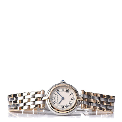 Cartier Stainless Steel 18K Yellow Gold 24mm Panthere Vendome Quartz Watch 3 of 7