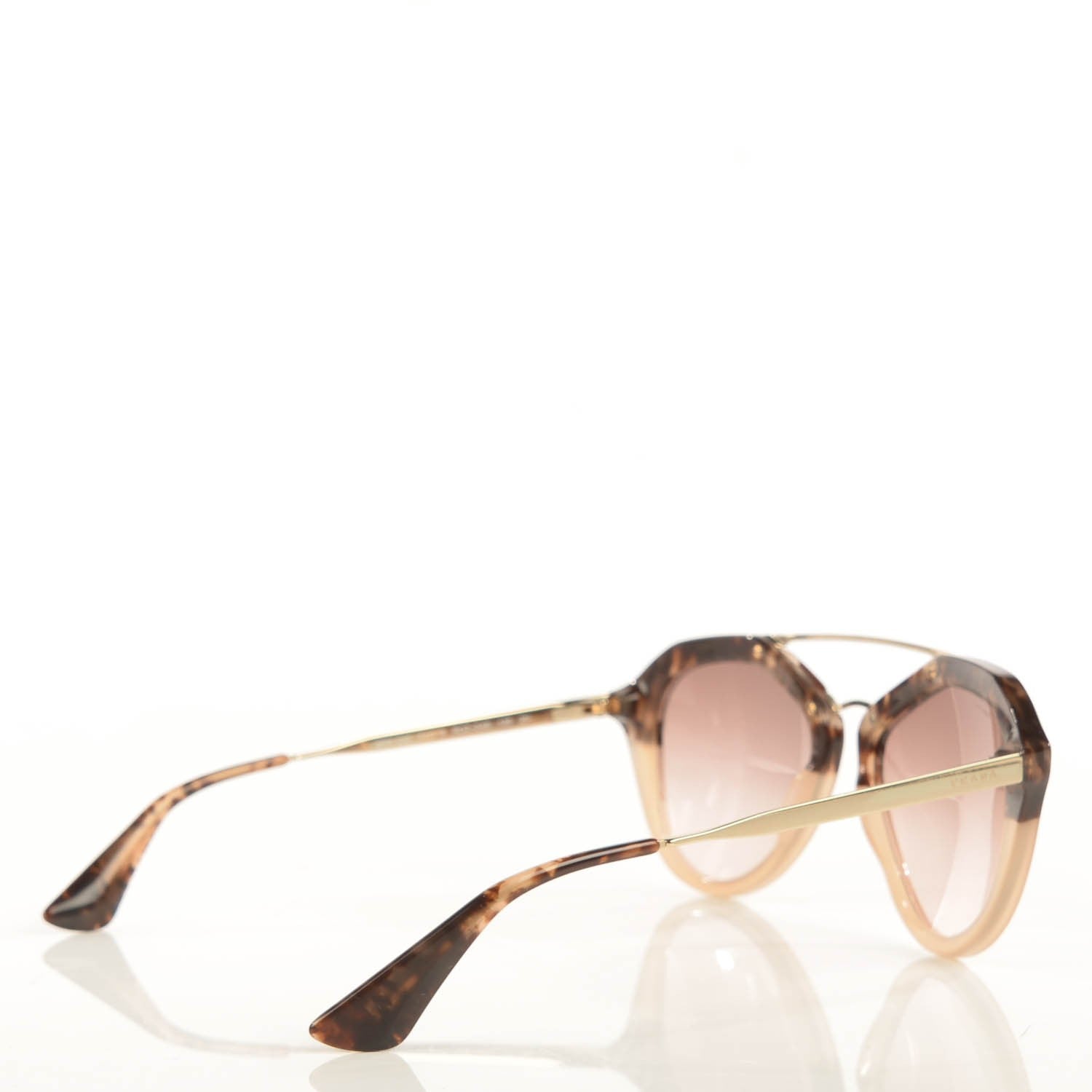 Prada Cinema Sunglasses SPR 12Q Tortoise Gold 4 of 7