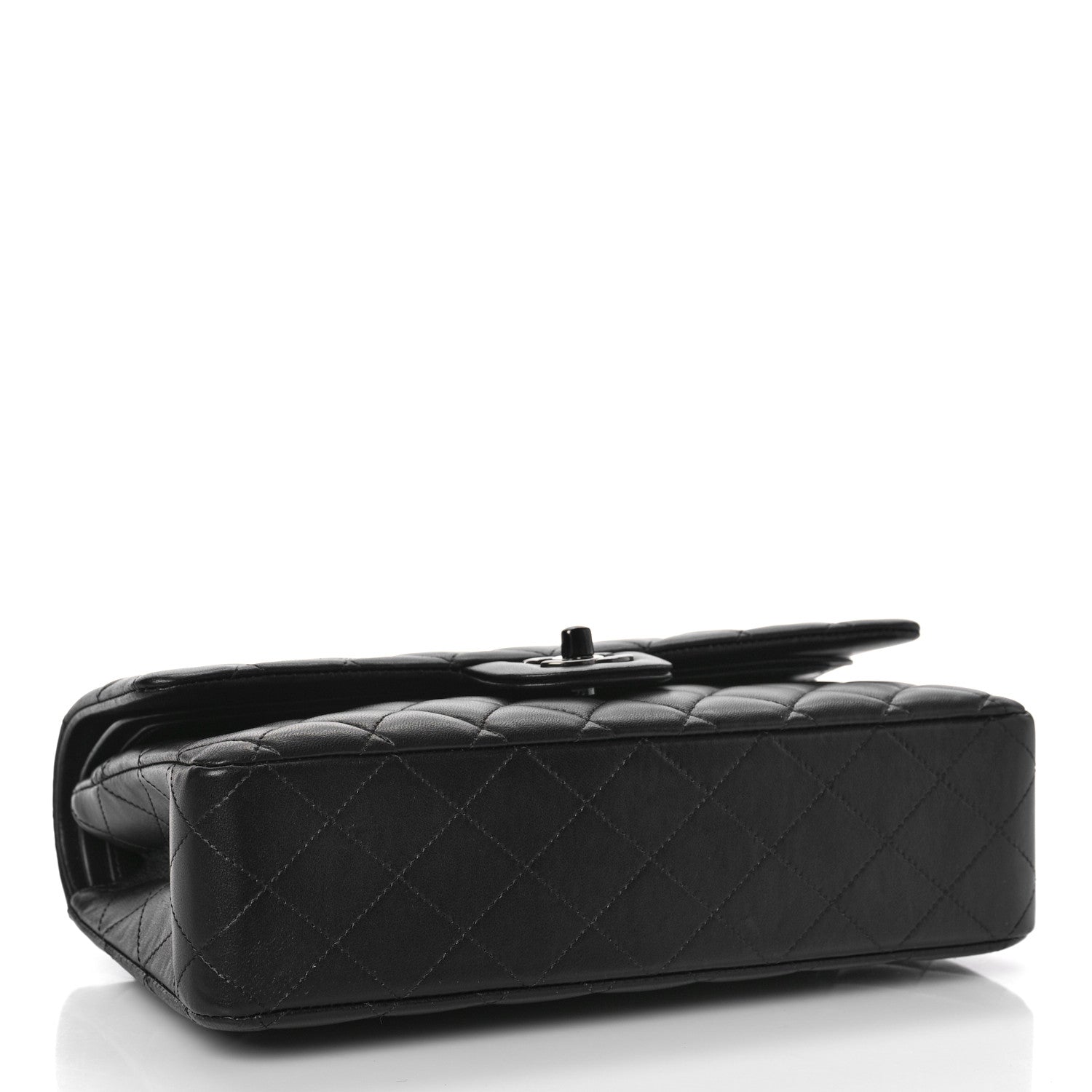 Chanel Lambskin Quilted Medium Double Flap So Black 4 of 10