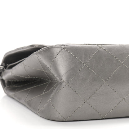 Chanel Metallic Aged Calfskin Quilted 2.55 Reissue 226 Flap Silver 8 of 10