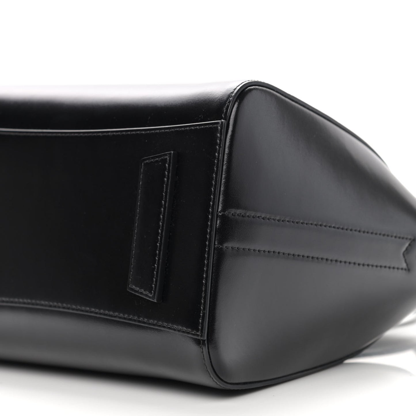 Shiny Lord Calfskin Small Antigona Black