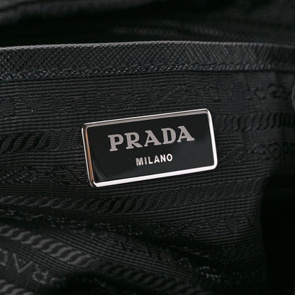 Prada Tessuto Nylon Saffiano Medium Backpack Black 6 of 11