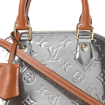 Louis Vuitton Vernis Alma BB Gris Metal 8 of 12