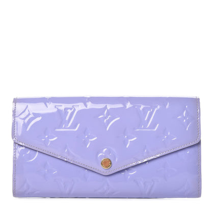 Louis Vuitton Vernis Sarah Wallet NM Lilac 1 of 13