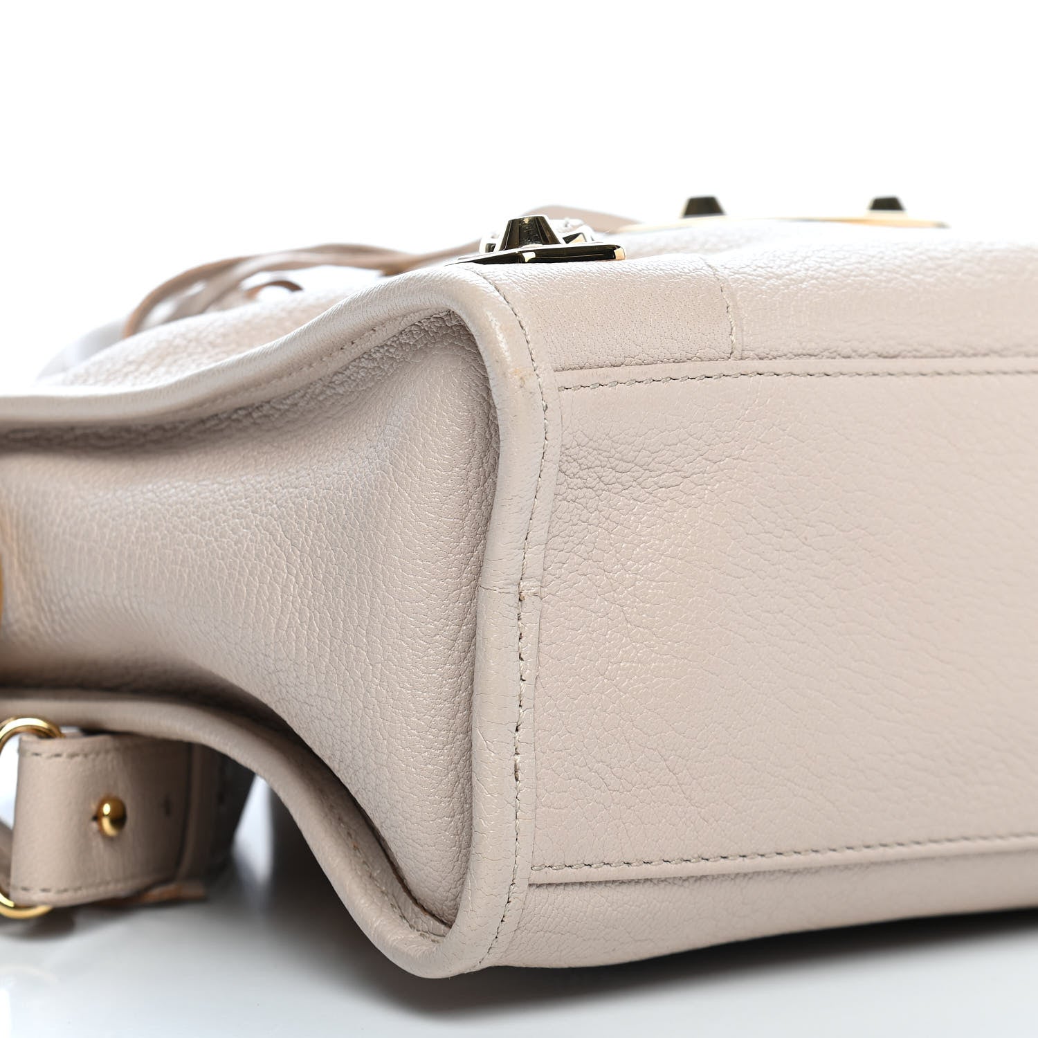 Balenciaga Chevre Gold Metallic Edge Hardware S City Beige Praline 9 of 10