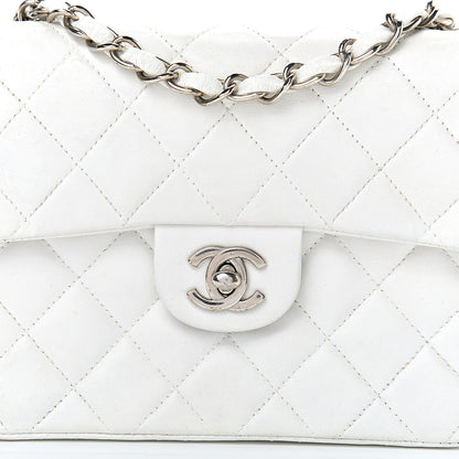 Chanel Lambskin Quilted Mini Square Flap White 7 of 17