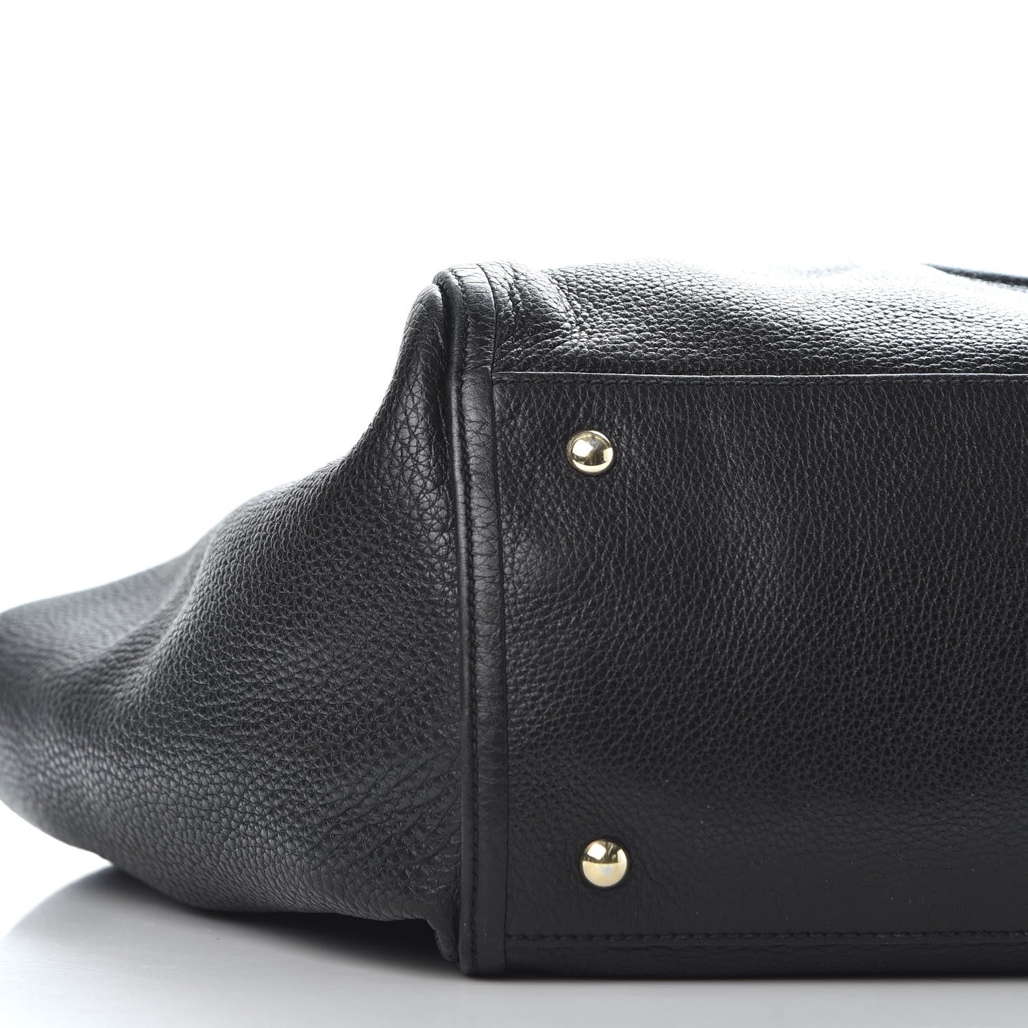 Gucci Pebbled Calfskin Large Soho Shoulder Bag Black 5 of 9