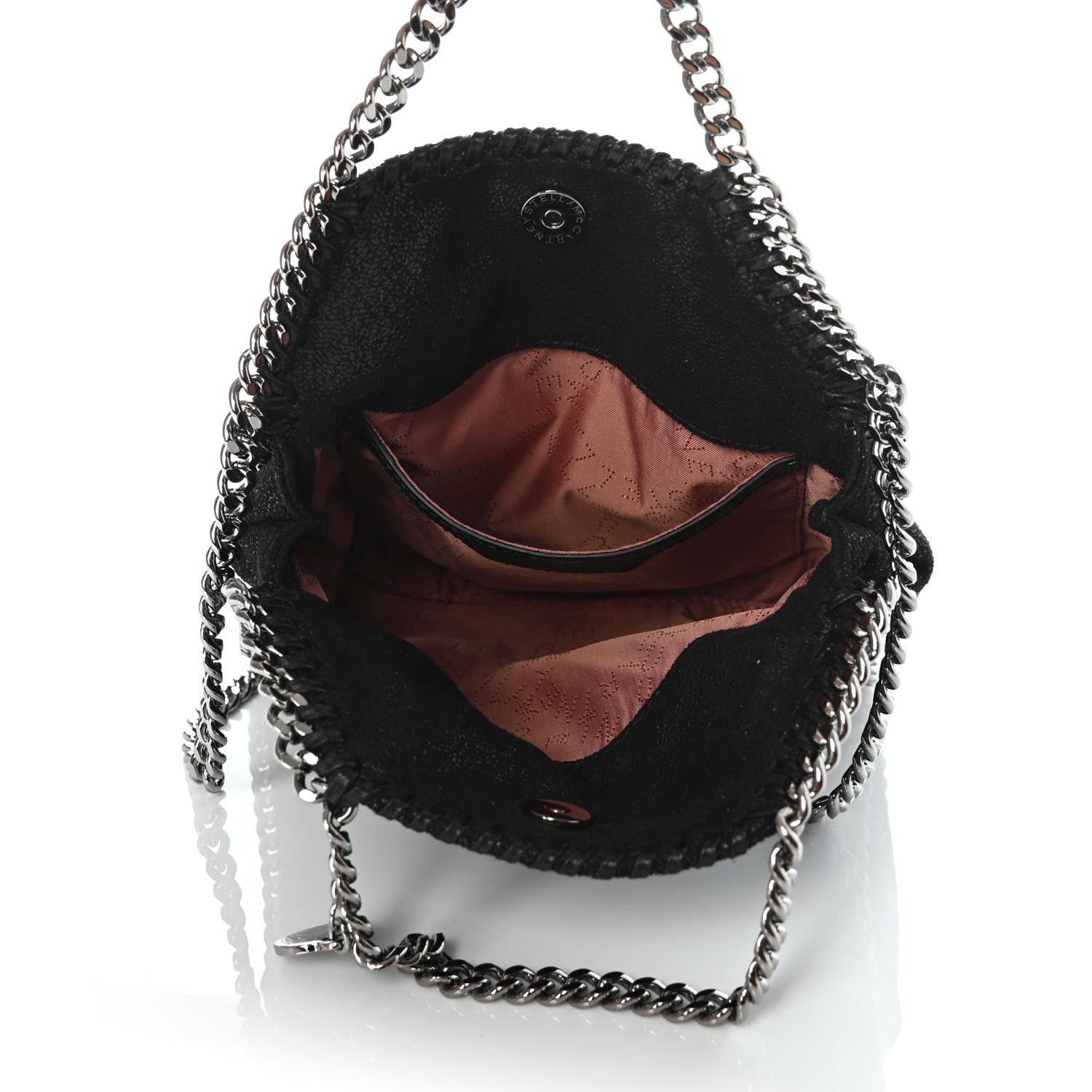 Stella McCartney Shaggy Deer Tiny Falabella Tote Black 4 of 4