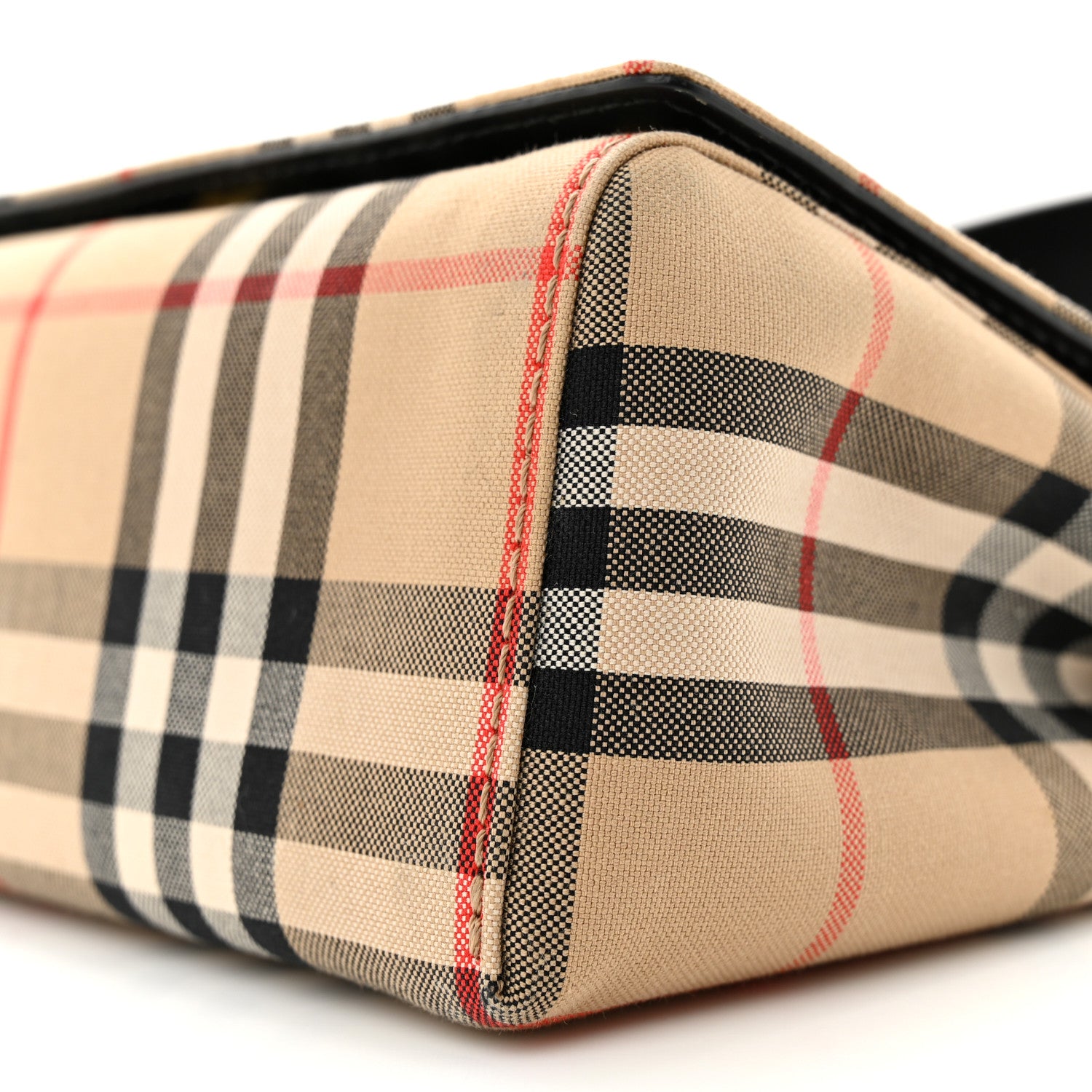 Burberry Vintage Check Hackberry Crossbody Bag Archive Beige Black 9 of 10