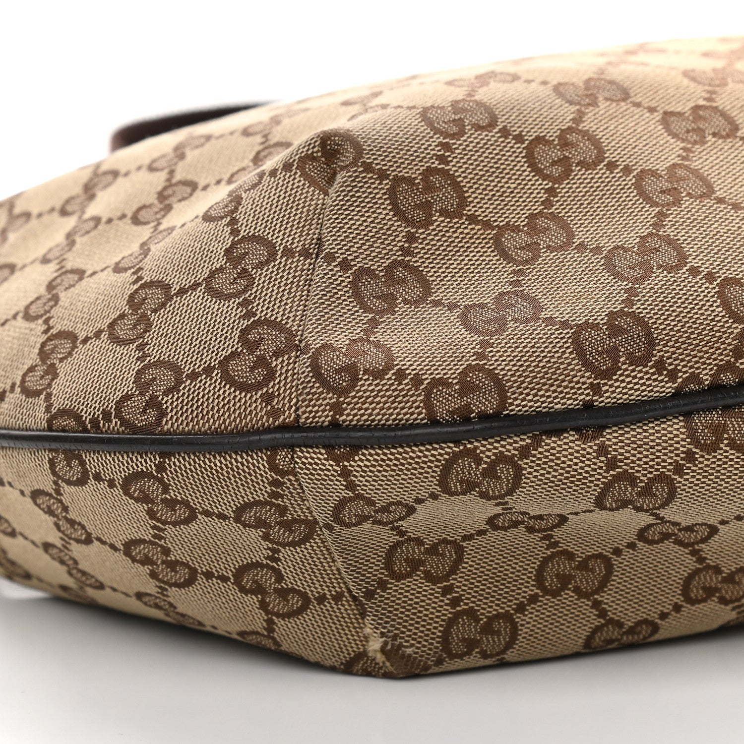 Gucci Monogram Medium Half Moon Hobo Dark Brown 9 of 13