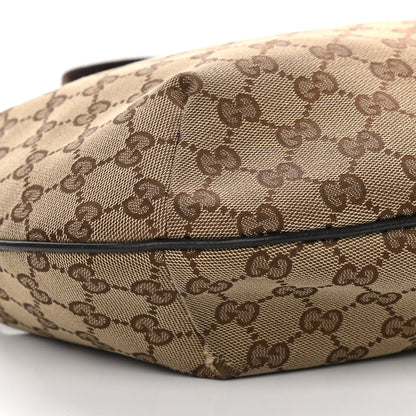 Gucci Monogram Medium Half Moon Hobo Dark Brown 9 of 13