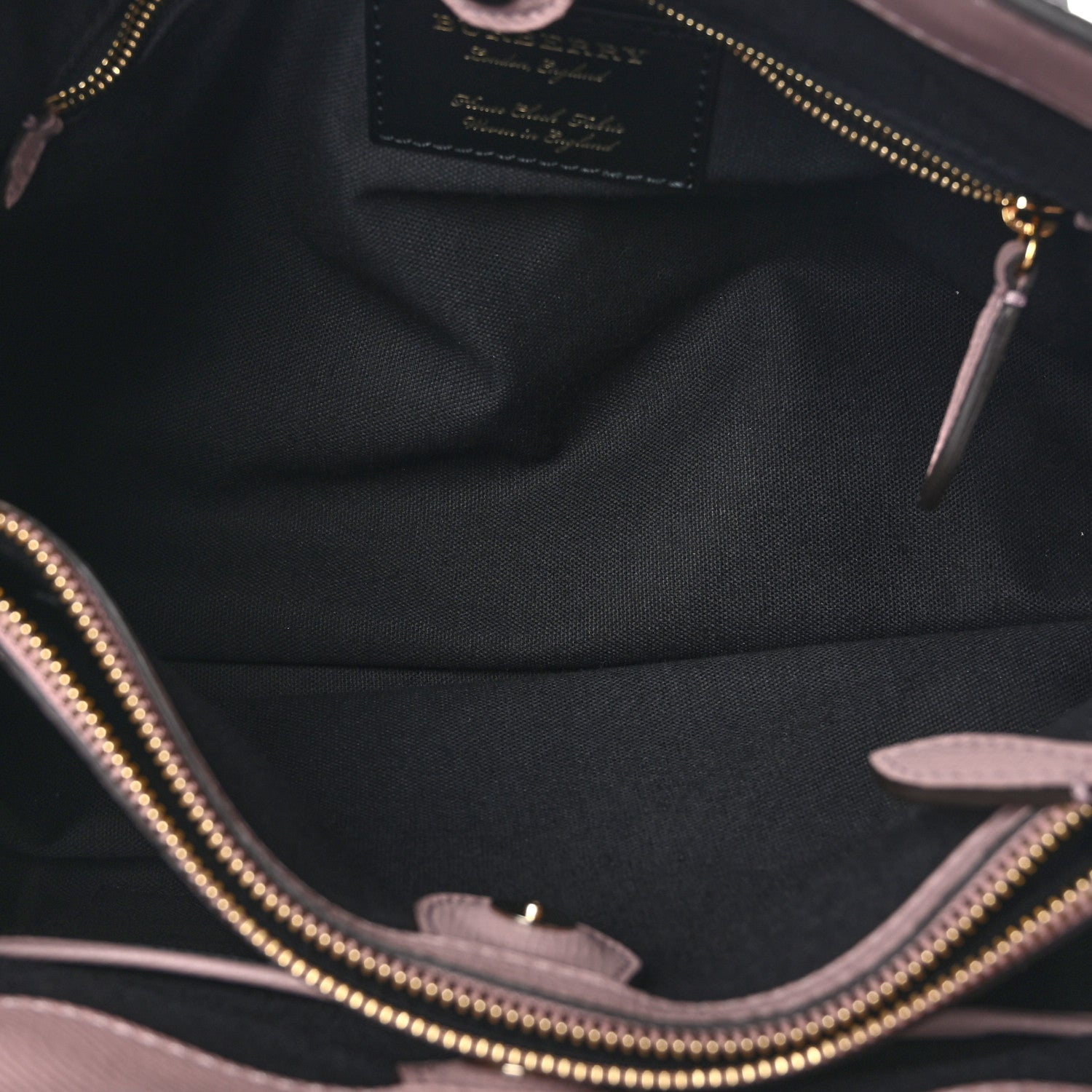 Burberry Derby Calfskin House Check Medium Banner Tote Pale Orchid 5 of 10