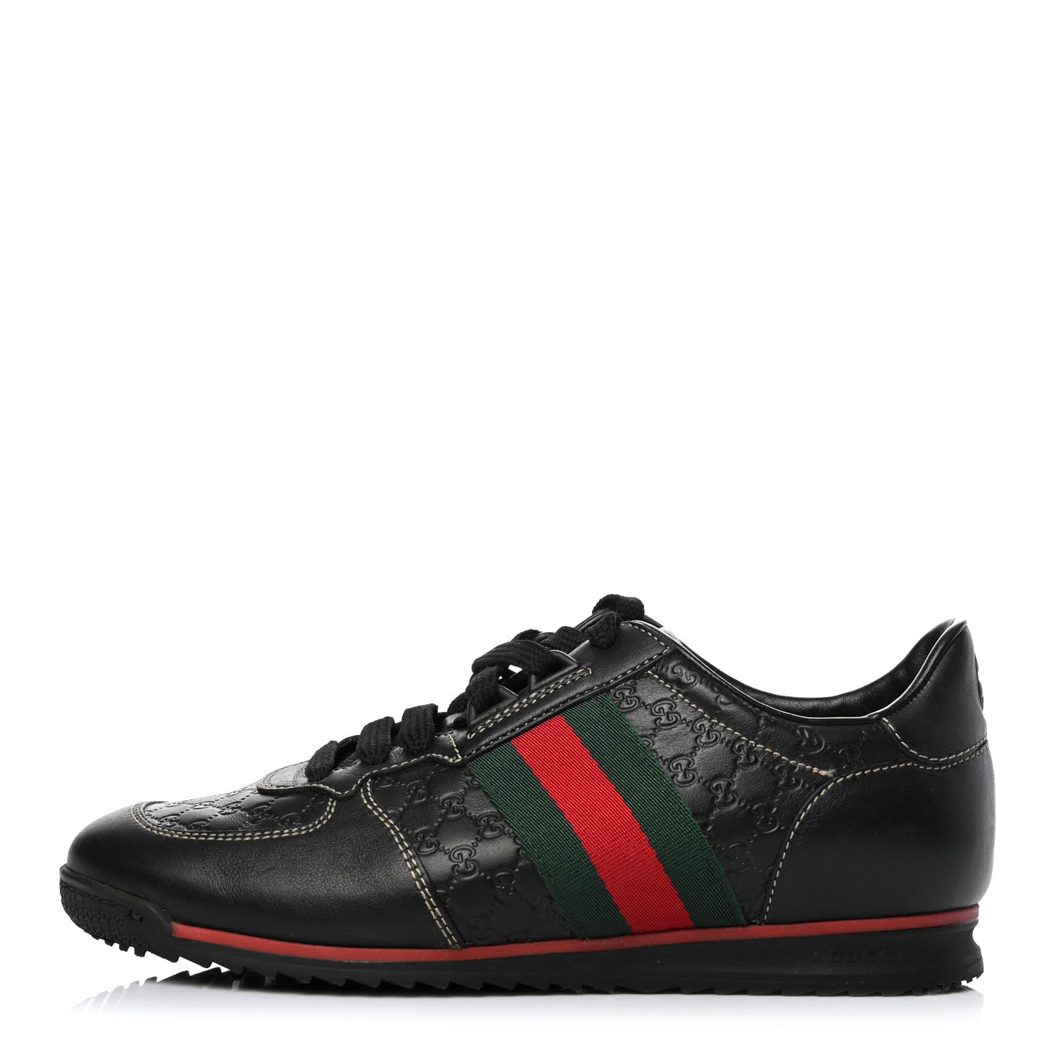 Gucci Guccissima Web Sneakers 35.5 Black 1 of 12