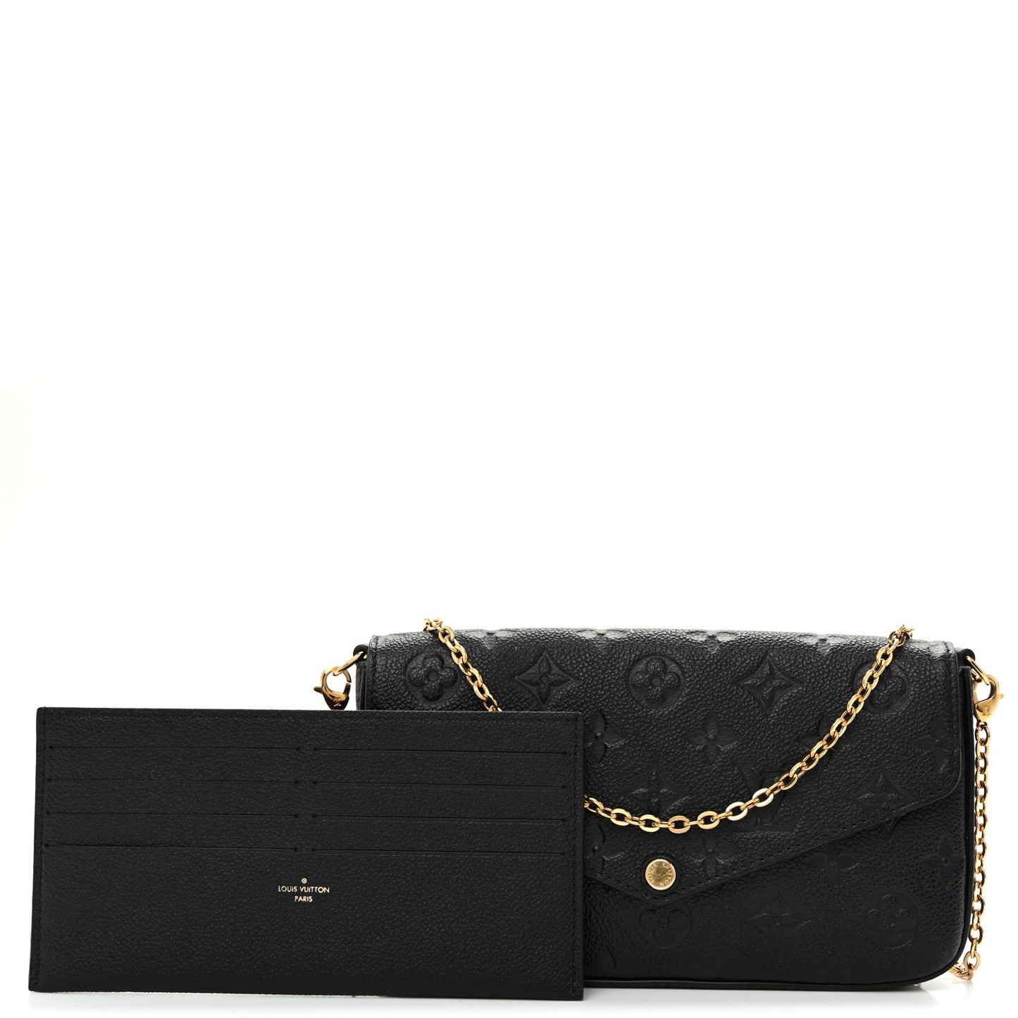 Empreinte Pochette Felicie Chain Wallet Black