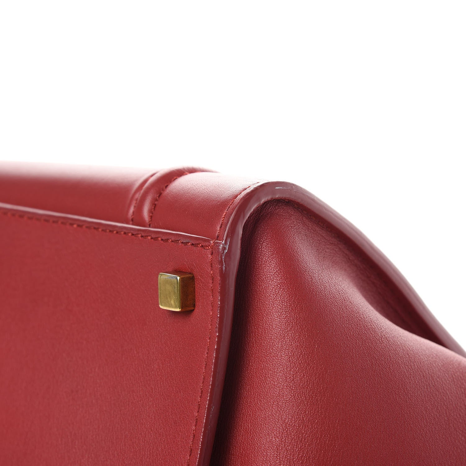 Celine Supple Calfskin Medium Phantom Luggage Red 12 of 19